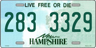 NH license plate 2833329