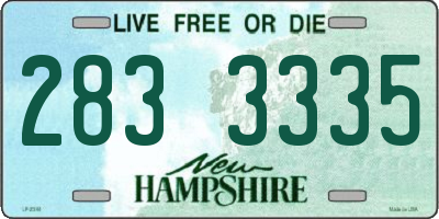 NH license plate 2833335