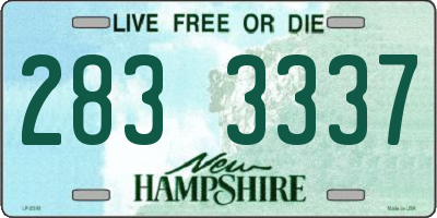 NH license plate 2833337