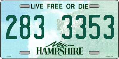 NH license plate 2833353