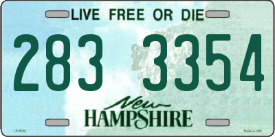 NH license plate 2833354