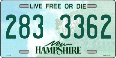 NH license plate 2833362