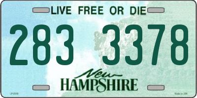 NH license plate 2833378