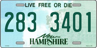 NH license plate 2833401