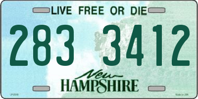 NH license plate 2833412