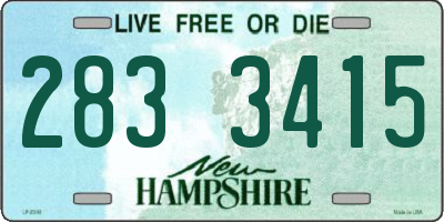 NH license plate 2833415
