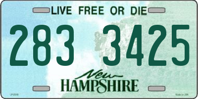 NH license plate 2833425