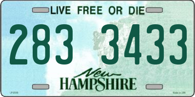 NH license plate 2833433