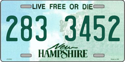 NH license plate 2833452