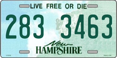 NH license plate 2833463