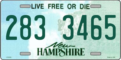 NH license plate 2833465