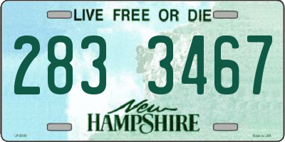 NH license plate 2833467
