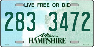 NH license plate 2833472