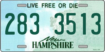 NH license plate 2833513