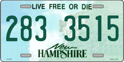 NH license plate 2833515