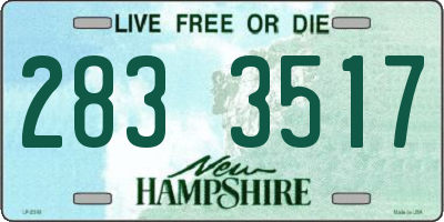 NH license plate 2833517