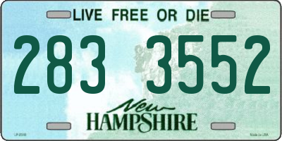 NH license plate 2833552