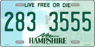 NH license plate 2833555
