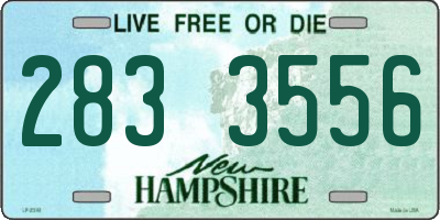 NH license plate 2833556