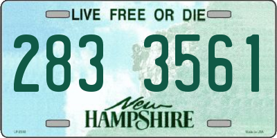NH license plate 2833561
