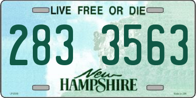 NH license plate 2833563