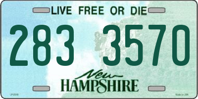 NH license plate 2833570