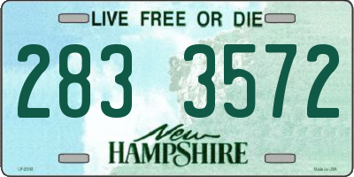 NH license plate 2833572