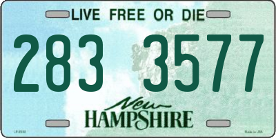 NH license plate 2833577