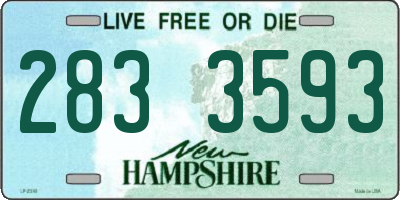 NH license plate 2833593
