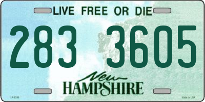 NH license plate 2833605