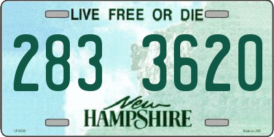 NH license plate 2833620