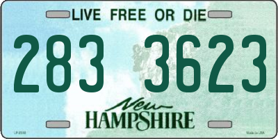 NH license plate 2833623