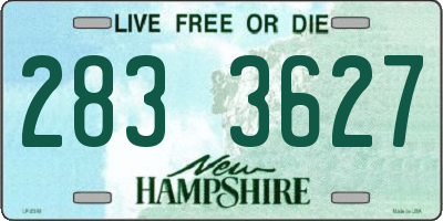 NH license plate 2833627