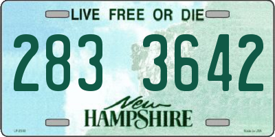 NH license plate 2833642