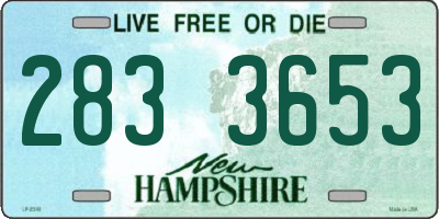 NH license plate 2833653