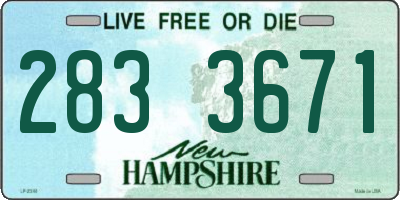 NH license plate 2833671