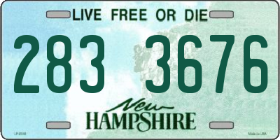 NH license plate 2833676
