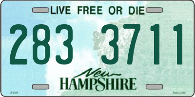 NH license plate 2833711