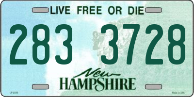 NH license plate 2833728