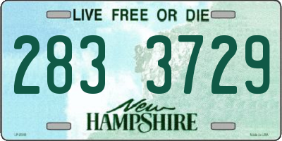 NH license plate 2833729