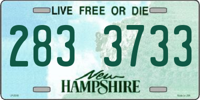NH license plate 2833733