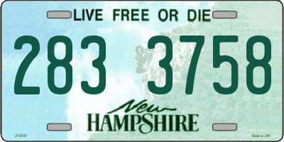 NH license plate 2833758