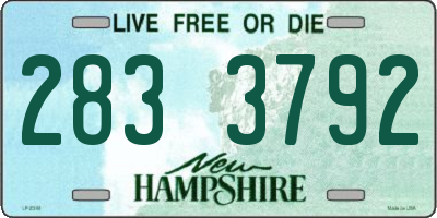 NH license plate 2833792