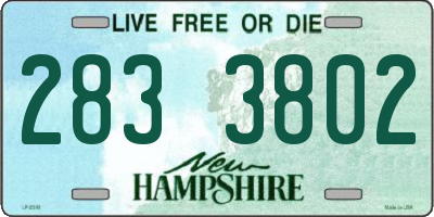 NH license plate 2833802