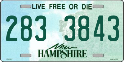 NH license plate 2833843