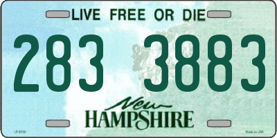 NH license plate 2833883
