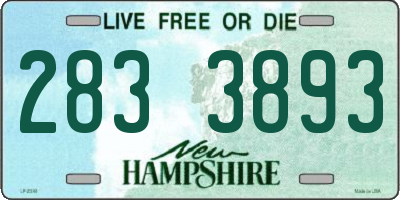 NH license plate 2833893