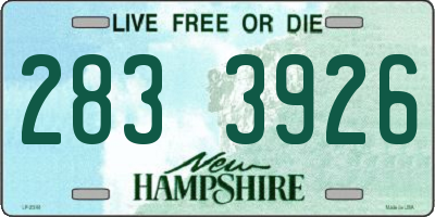 NH license plate 2833926