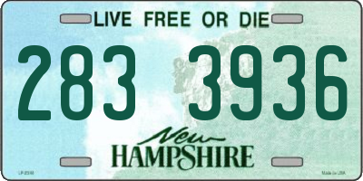 NH license plate 2833936