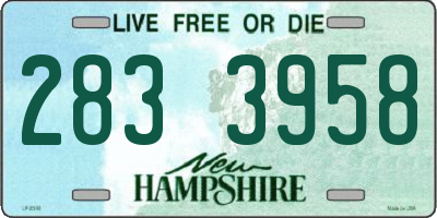NH license plate 2833958